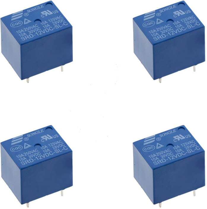 kitsguru 4pcs 12v pcb mount sugar cube spdt relay electronic